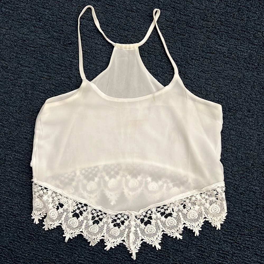 White summer tank